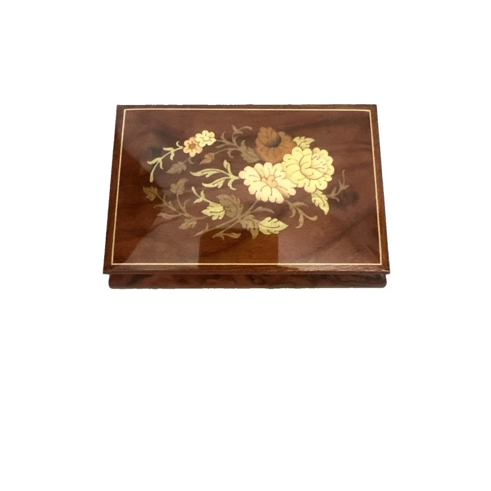 Sorrento Inlaid Musical Jewelry Box Made In Italy